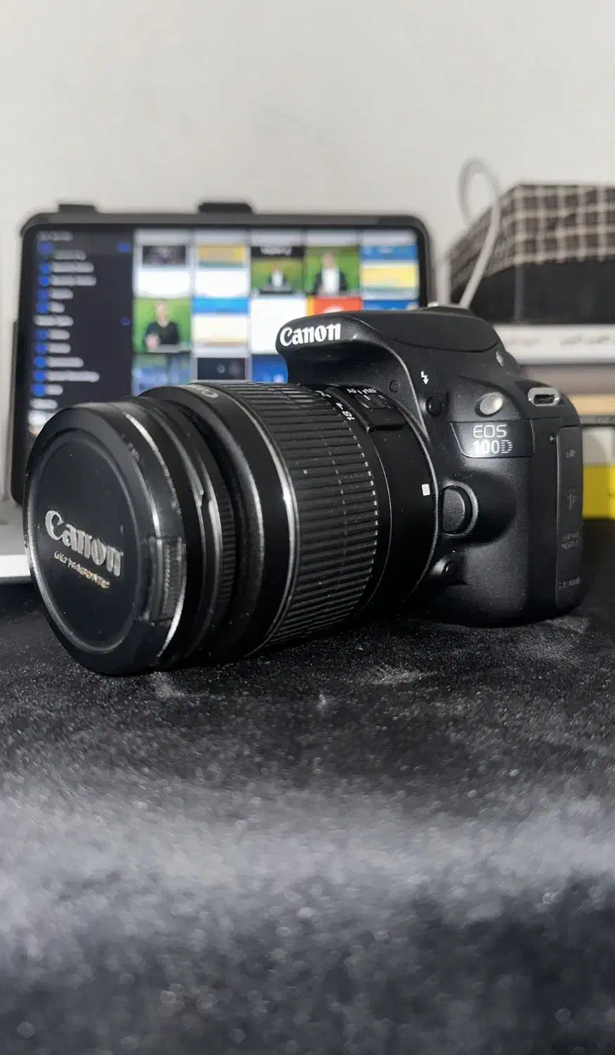 دوربین کانن canon100Dبا لنز عکاسی وفیلم برداری|دوربین عکاسی و فیلم‌برداری|قم, بلوار امین و ساحلی|دیوار