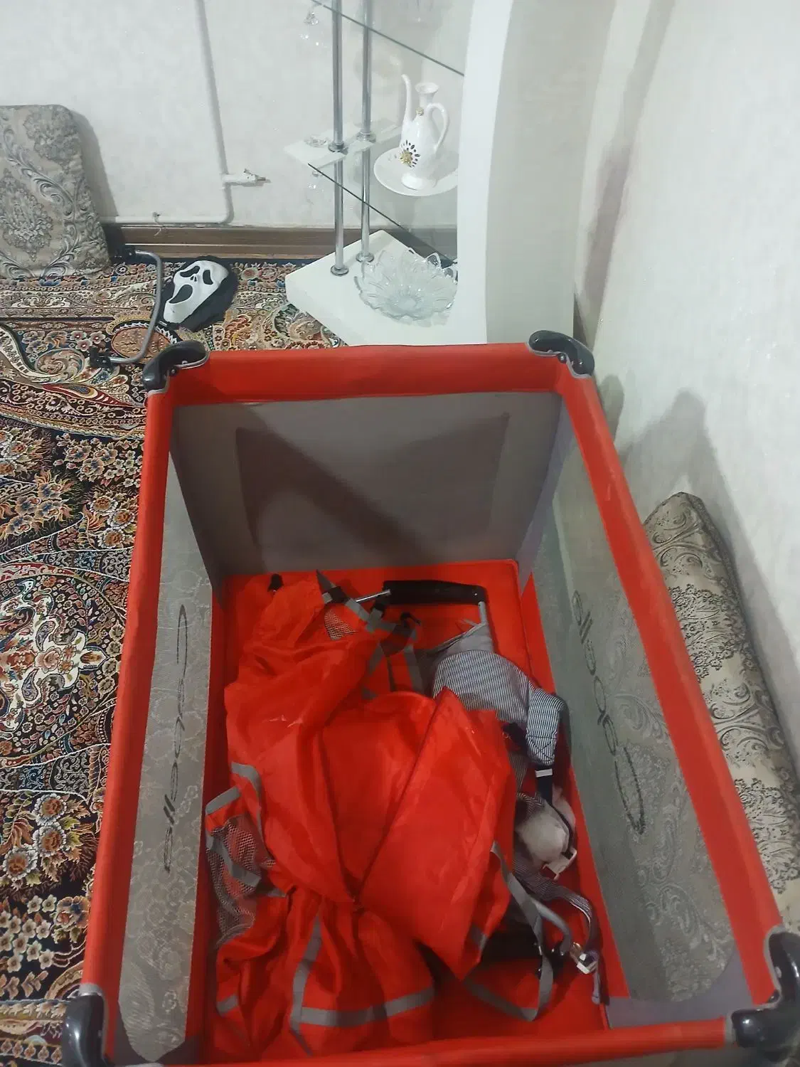 گهواره پارک نوزاد زیاد استفاده نشده از بندر لنگه|تخت و صندلی بچه|پاکدشت, پاکدشت (مامازند)|دیوار