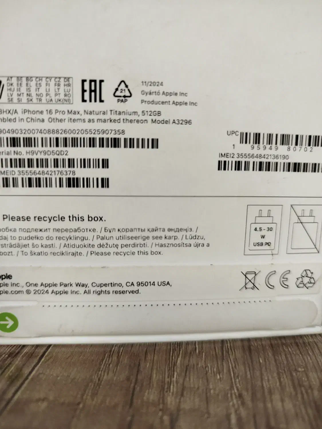 آیفون ۱۶پرومکس ۵۱۲تک سیم اروپای اصل|موبایل|شیراز, گلدشت معالیآباد|دیوار