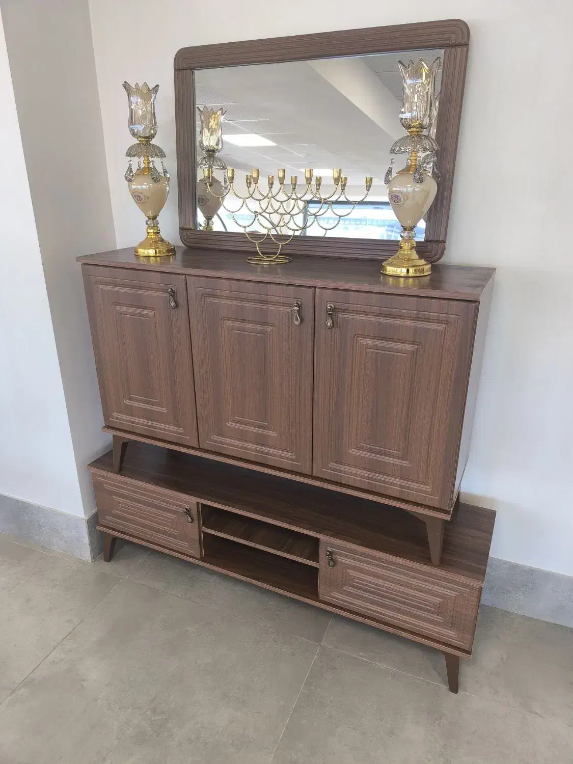 ست آینه کنسول شرکتی|بوفه، ویترین، کنسول|گرگان, |دیوار