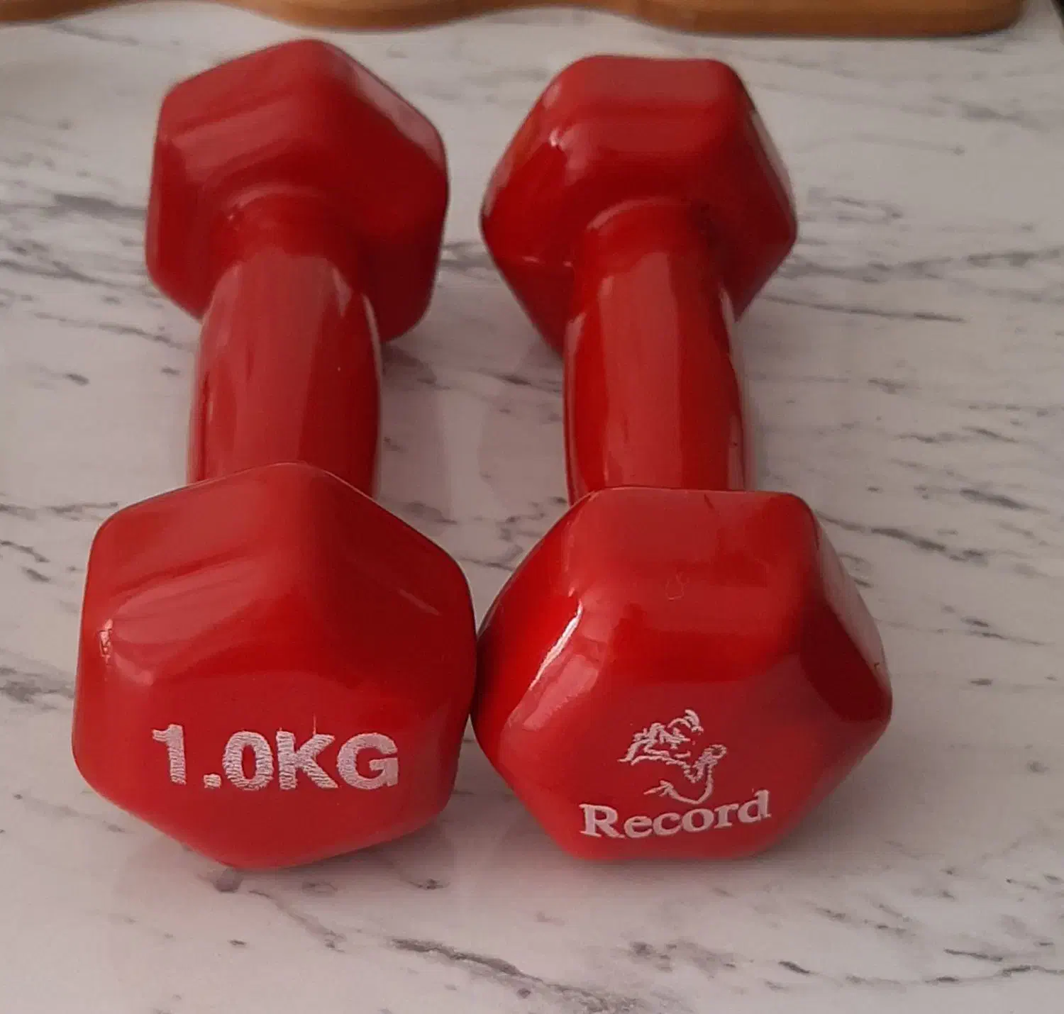 دمبل یک کیلویی روکش دار برند رکورد|تجهیزات ورزشی|تهران, جنت‌آباد مرکزی|دیوار