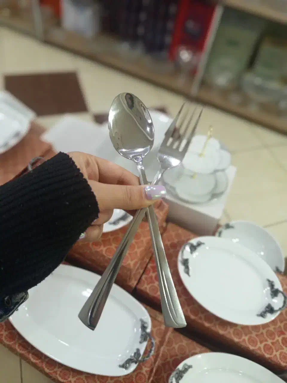 قاشق و چنگال استیل یونیک|ظروف سرو و پذیرایی|کرج, حصارک پایین|دیوار