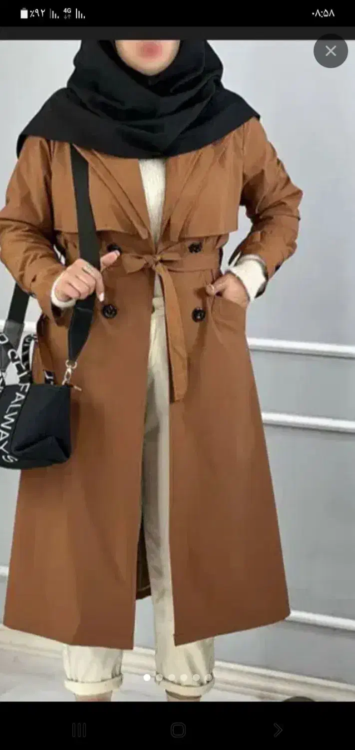 حراج مانتو عسلی پاییزه سایز ۴۲|حراج|ملایر, |دیوار