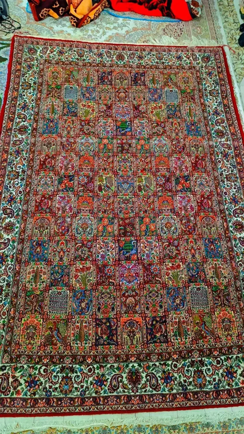 قالی دستباف بختیاری|فرش|نجفآباد, یزدانشهر|دیوار