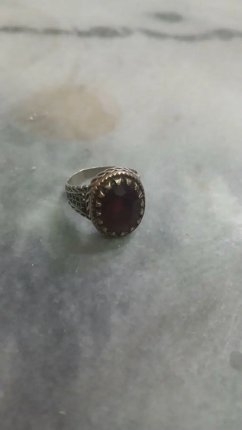 انگشتر نقره اناری|جواهرات|بهارستان, |دیوار