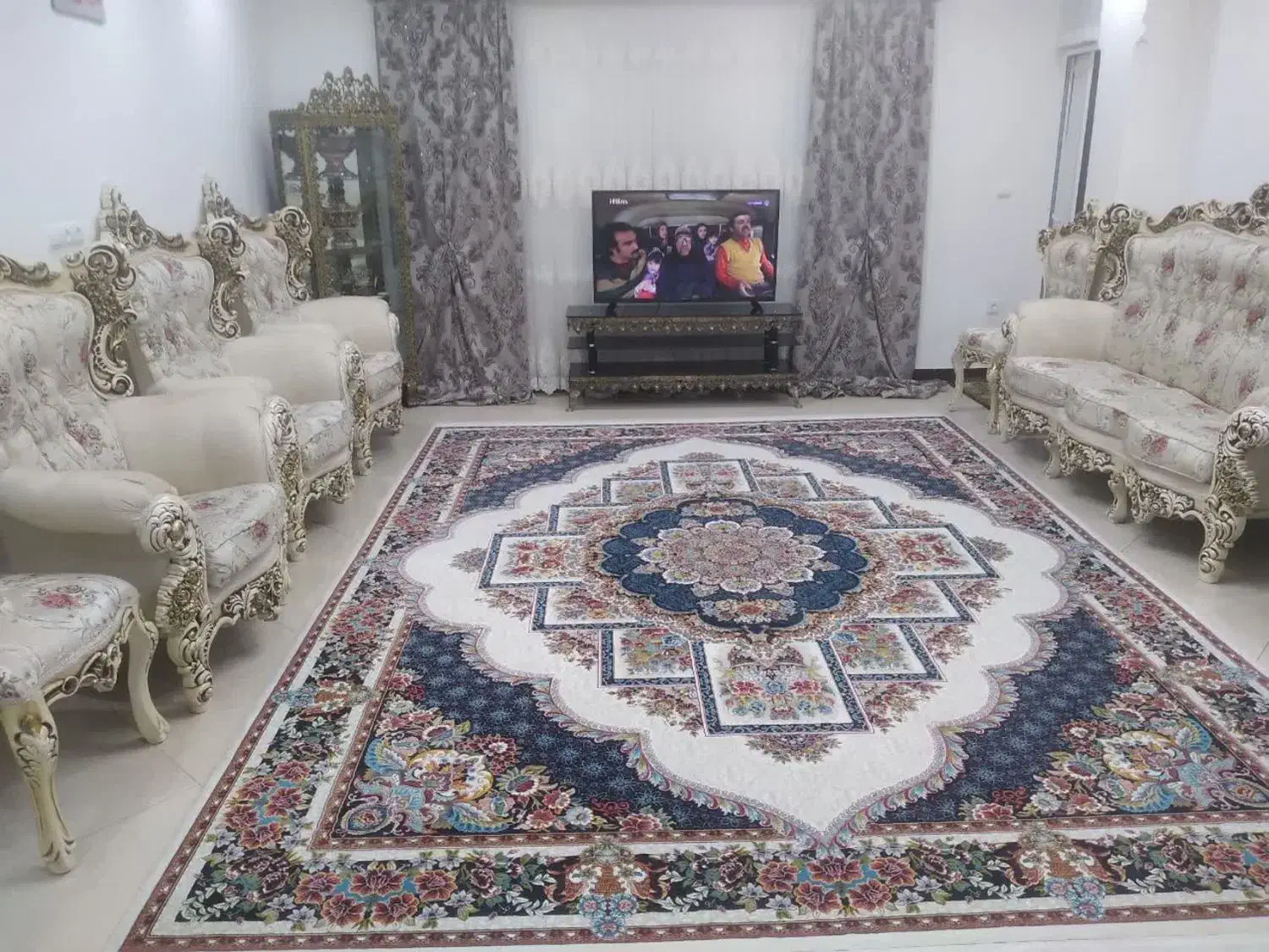 ۲ عدد پرده ی پنجره بزرگ ی پنجره کوچک|پرده، رانر، رومیزی|ساری, |دیوار