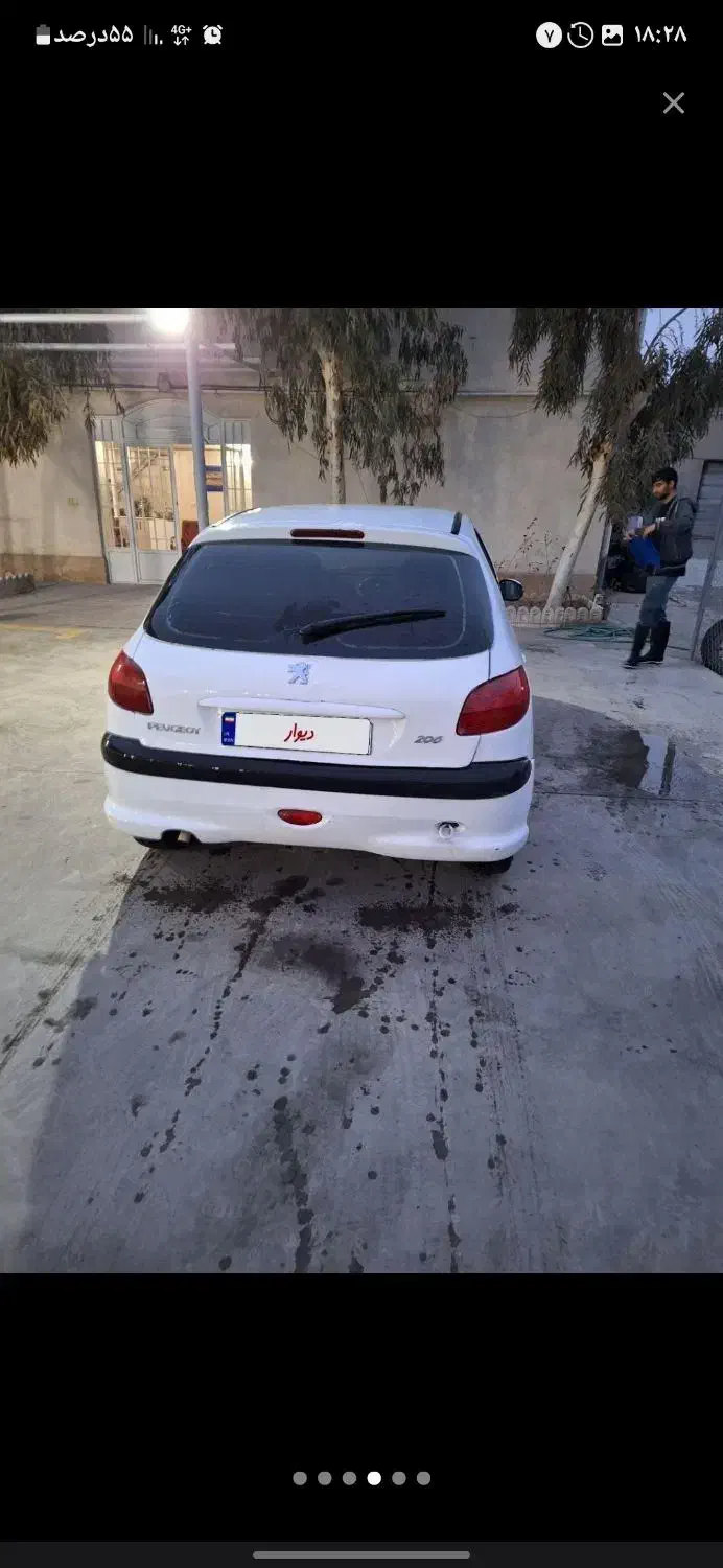206 سفید مدل 82|خودرو سواری و وانت|قم, شهرک مهدیه|دیوار