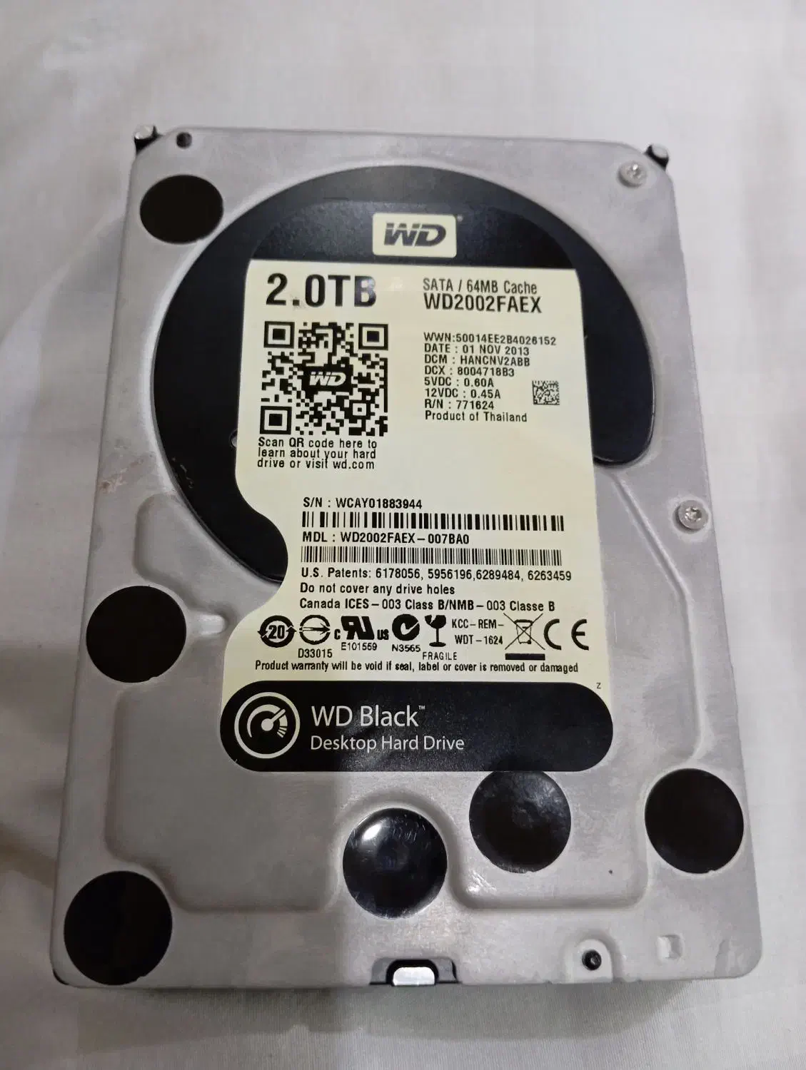 هارد 2 ترابایت WD BLACK|قطعات و لوازم جانبی رایانه|تهران, تجریش|دیوار
