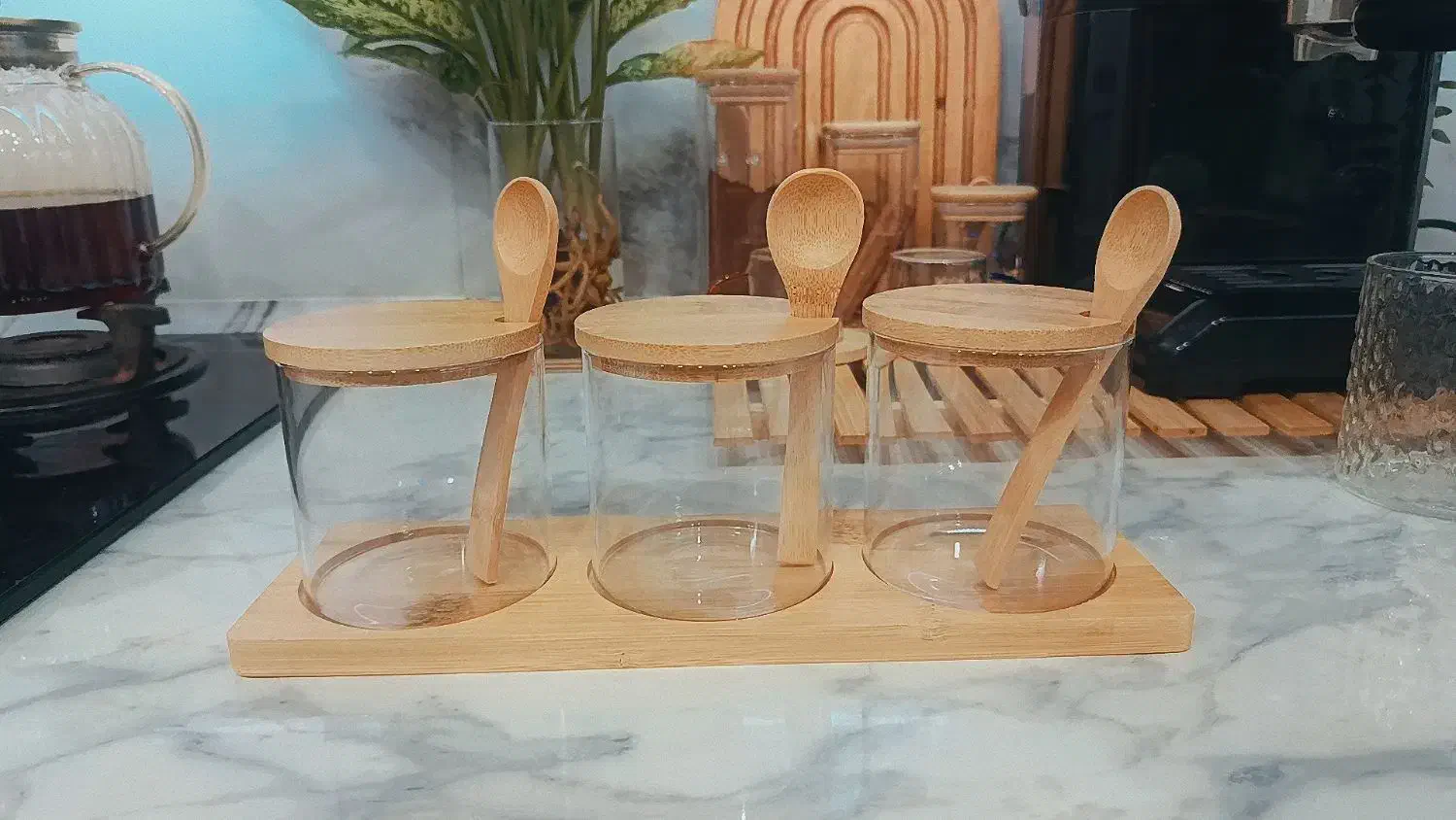 لوازم آشپزخانه پیرکس و بامبو|قوری، کتری، قهوه‌ساز دستی|بندر ماهشهر, |دیوار