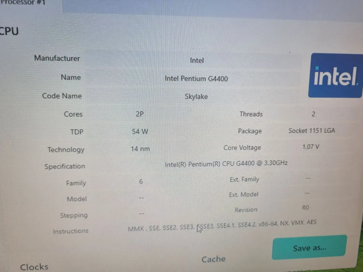 cpu intel g4400 3.30ghz|قطعات و لوازم جانبی رایانه|تبریز, |دیوار