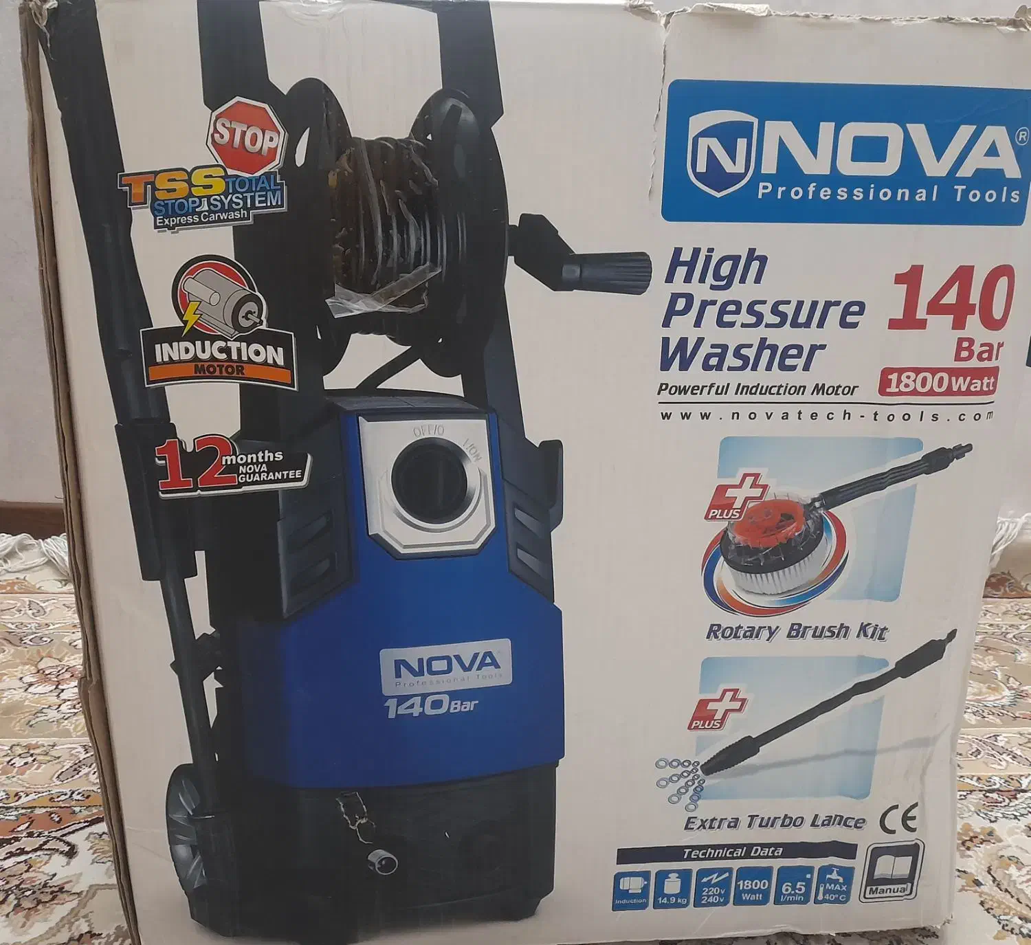 کارواش nova 140bar  1800watt|ابزارآلات|نجف‌آباد, طالقانی|دیوار