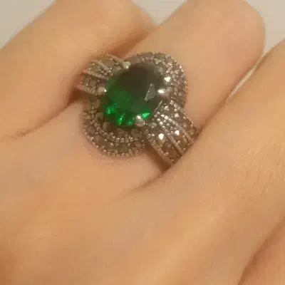 انگشتر نقره زمرد|بدلیجات|مشهد, یوسفیه (شهرک غرب)|دیوار