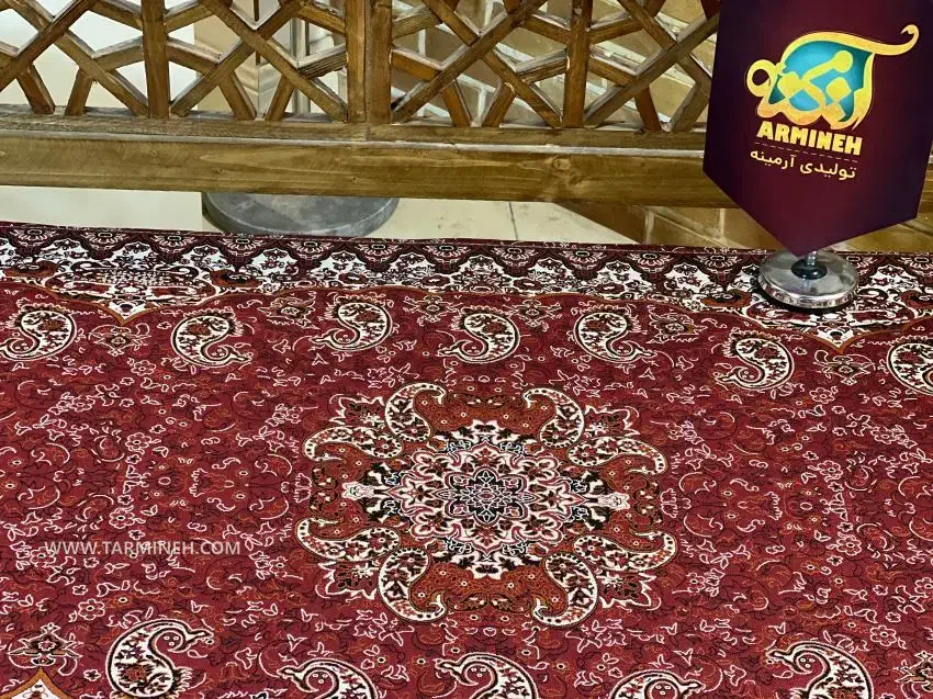 سرویس 5 تکه پشتی سنتی ترمه طرح سالار رنگ قرمز|پشتی|تهران, شکوفه|دیوار