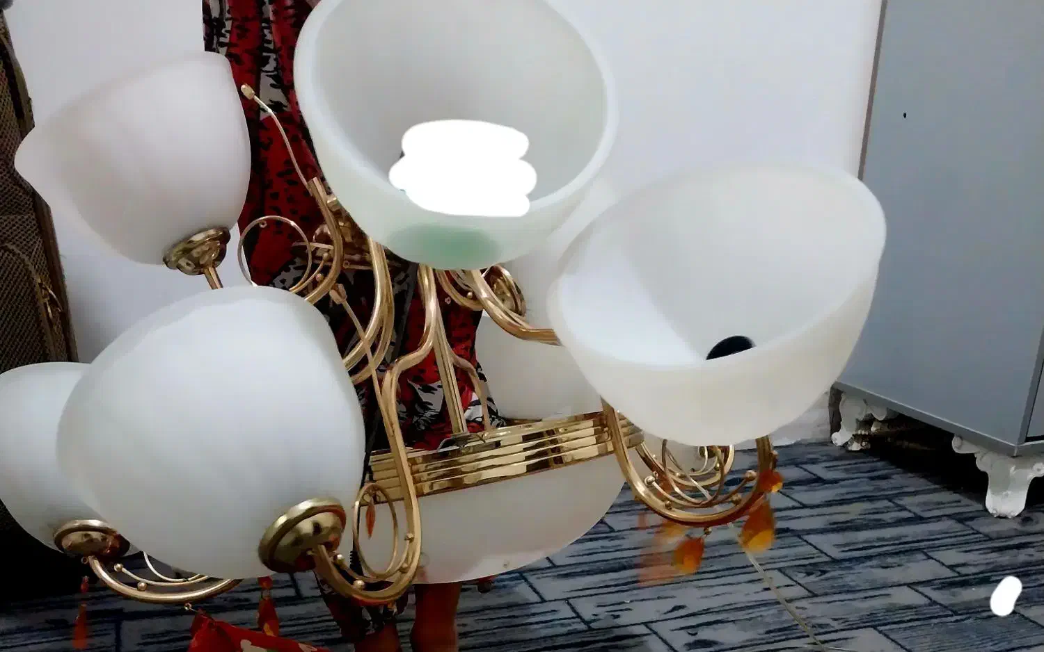 لوستر سقفی ۹ شاخه|لوستر و چراغ آویز|زاهدان, |دیوار