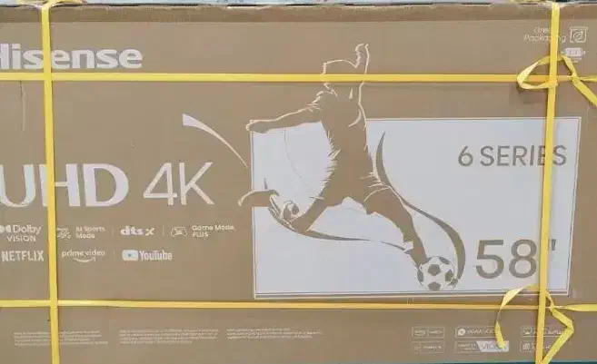 تلویزیون ال ای دی ۵۸اینج   هایسنس اکبند 4k|تلویزیون و پروژکتور|آبادان, |دیوار