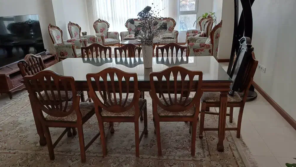 میز ناهار خوری ۸ نفره|میز و صندلی غذاخوری|رودهن, |دیوار
