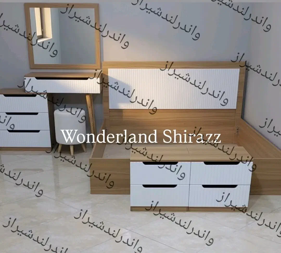 تخت سرویس خواب دونفره نیم سرویس تشک تختخواب۱ ۲نفره|تخت و سرویس خواب|شیراز, شهرک فرزانگان|دیوار