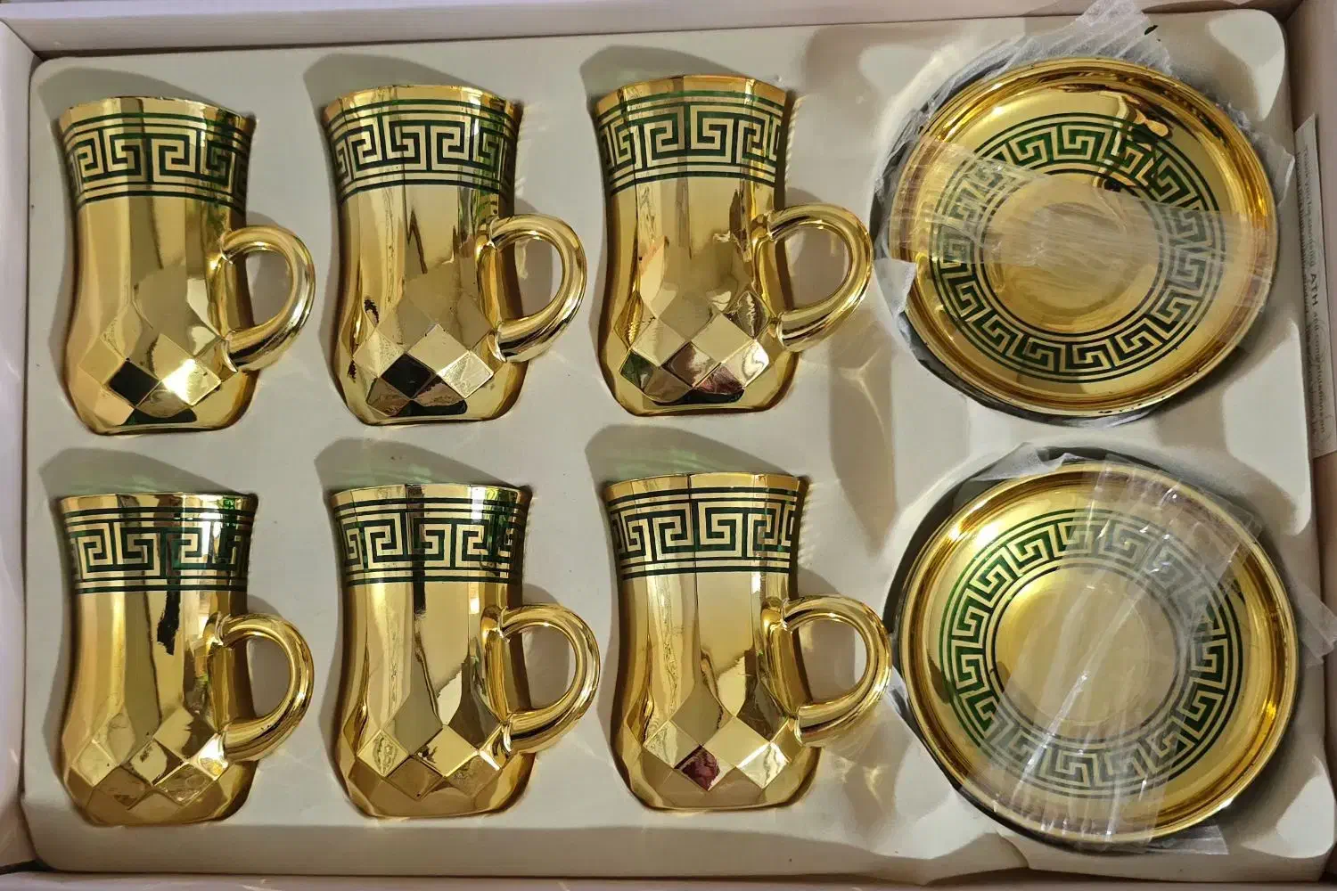 استکان نعلبکی طلایی|ظروف سرو و پذیرایی|کرج, محمود آباد|دیوار