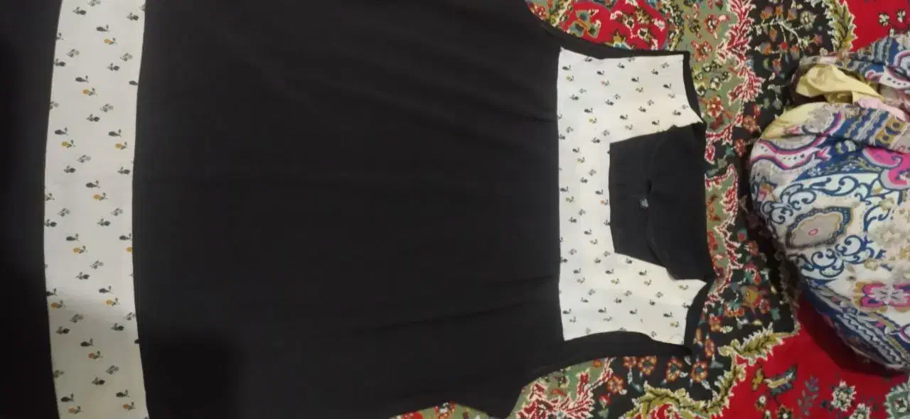 تاپ مشکی و مانتو مجلسی|لباس|رودسر, |دیوار