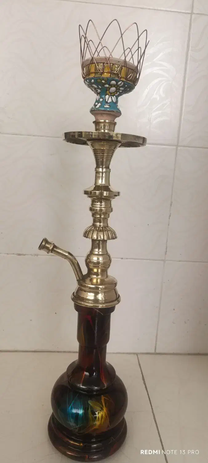 قلیان برنجی|صنایع دستی و سایر لوازم تزئینی|بروجرد, |دیوار