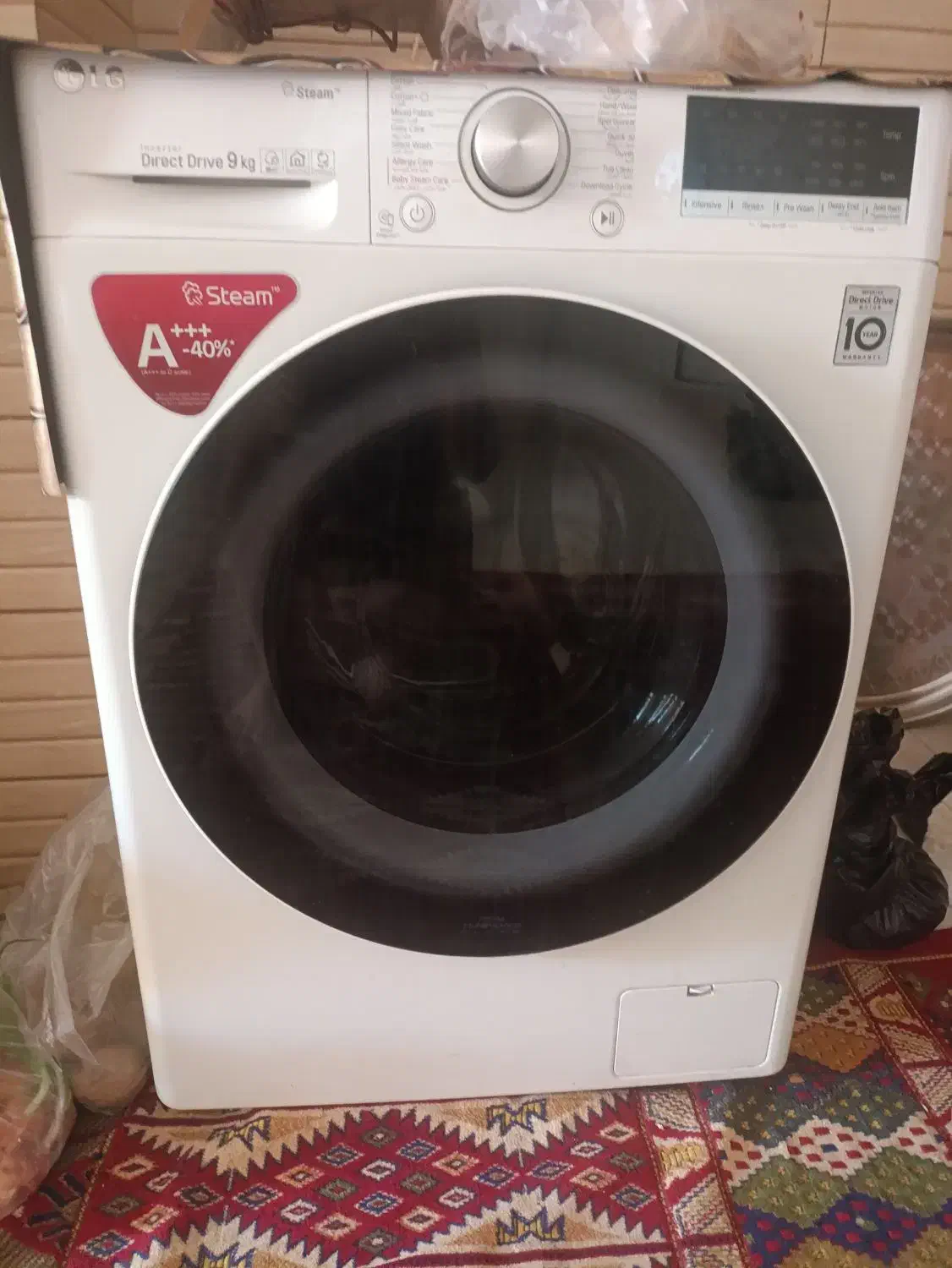 لباسشویی در حد نو.|ماشین لباسشویی و خشک‌کن لباس|لامرد, |دیوار