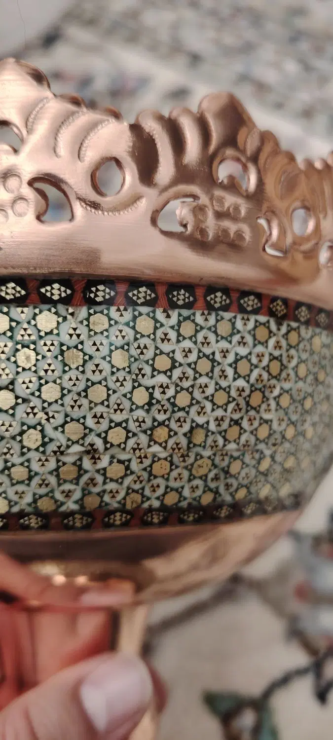 آجیل خوری فاخر مس و خاتم برند 18|صنایع دستی و سایر لوازم تزئینی|تهران, قاسمآباد|دیوار