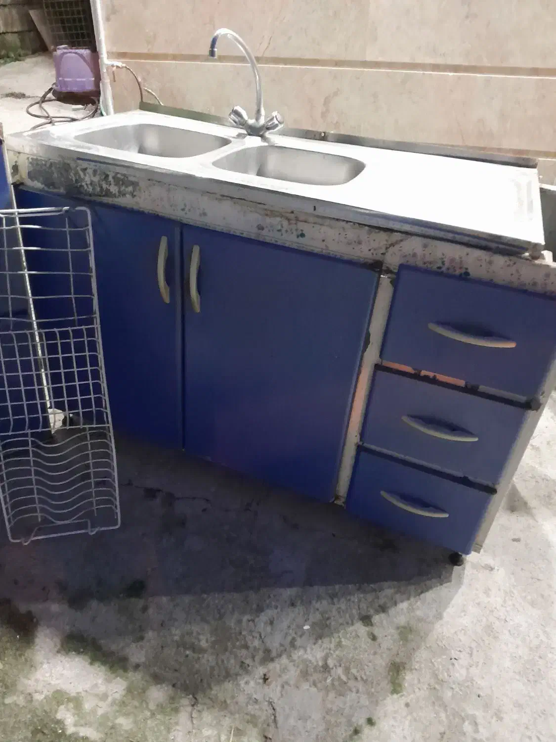 کابینت گالواریزه|آب‌چکان و نظم‌دهنده ظروف|سیاهکل, |دیوار