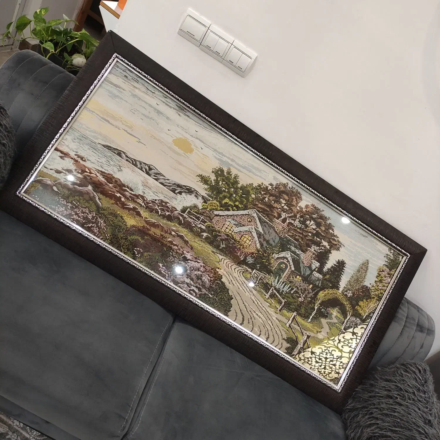 تابلو ترمه|تابلو، نقاشی، عکس|لنگرود, |دیوار