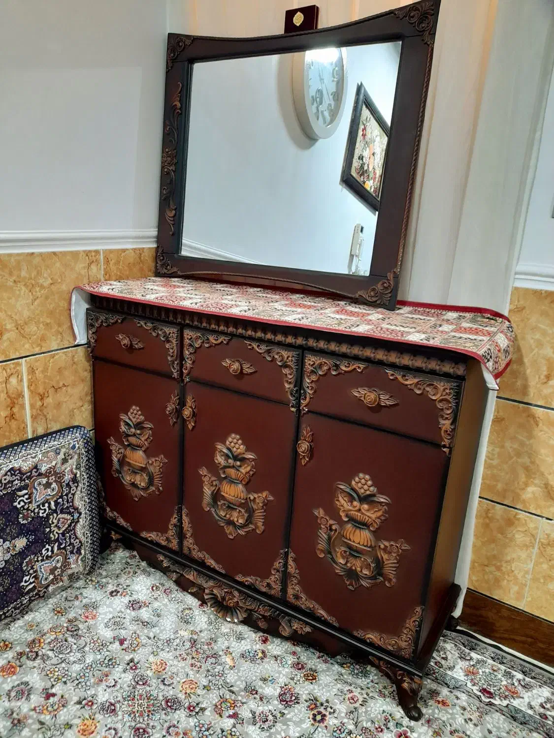 آینه کنسول و جا کفشی|بوفه، ویترین، کنسول|بهبهان, |دیوار