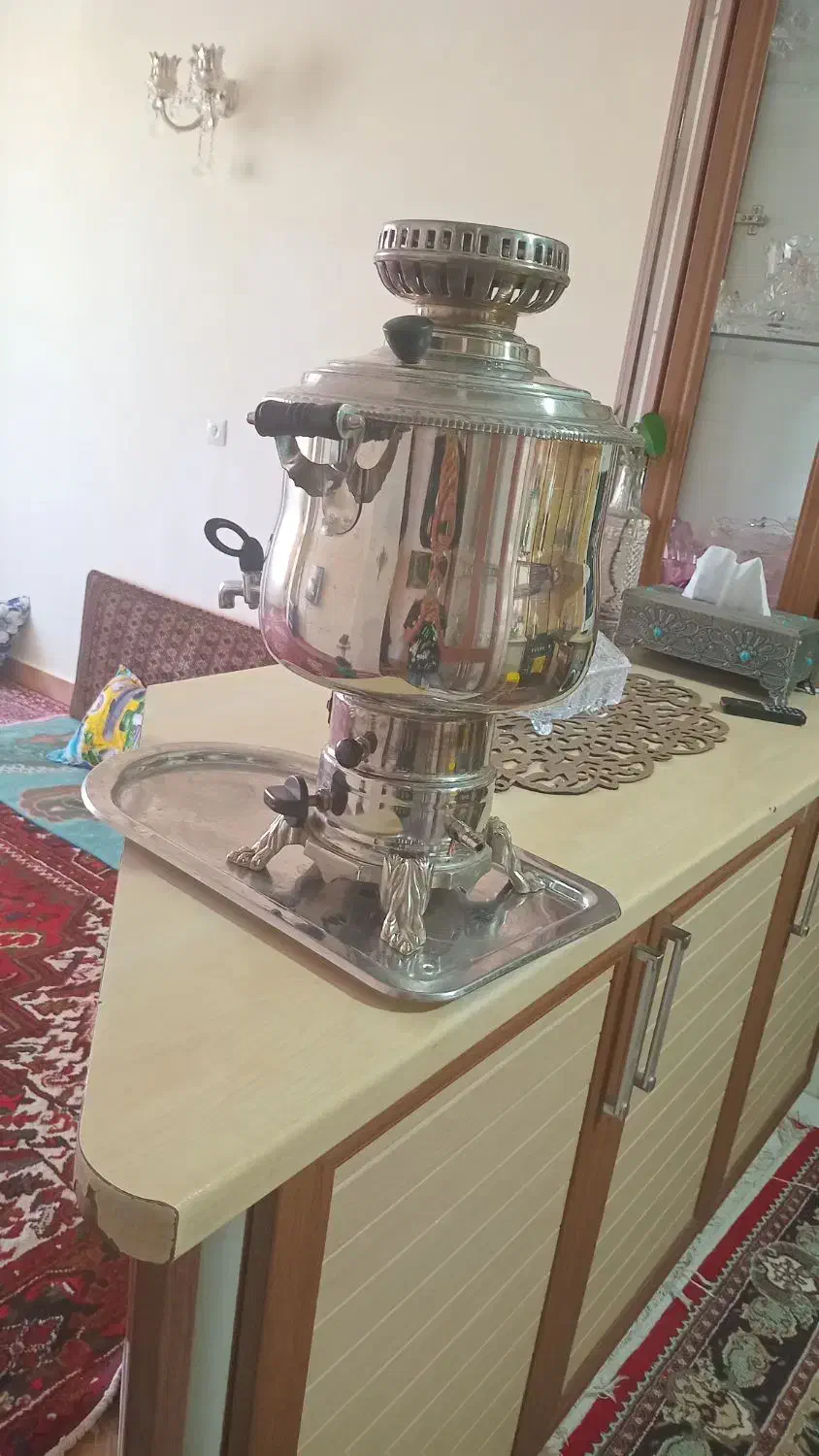 سماور مجلسی غفاری|سماور، چای‌ساز، قهوه‌ساز|سهند, |دیوار