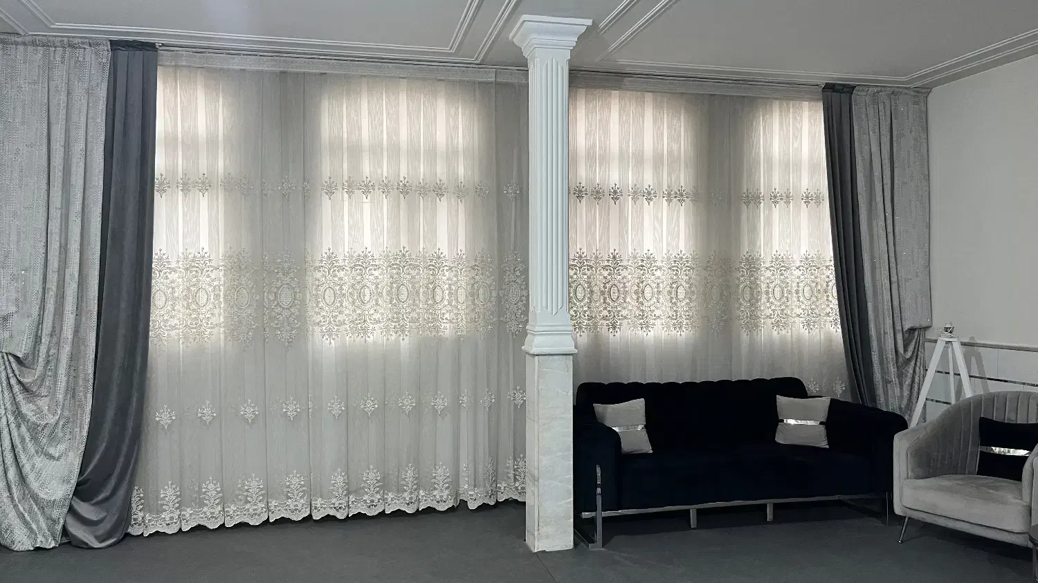 پرده|پرده، رانر، رومیزی|قم, نیروگاه|دیوار