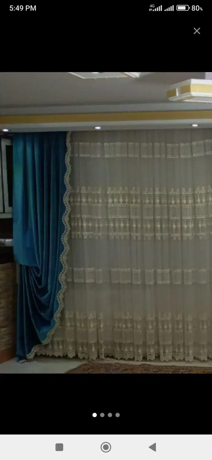 والان پرده دو عدد|پرده، رانر، رومیزی|شهریار, شهرک امیریه|دیوار