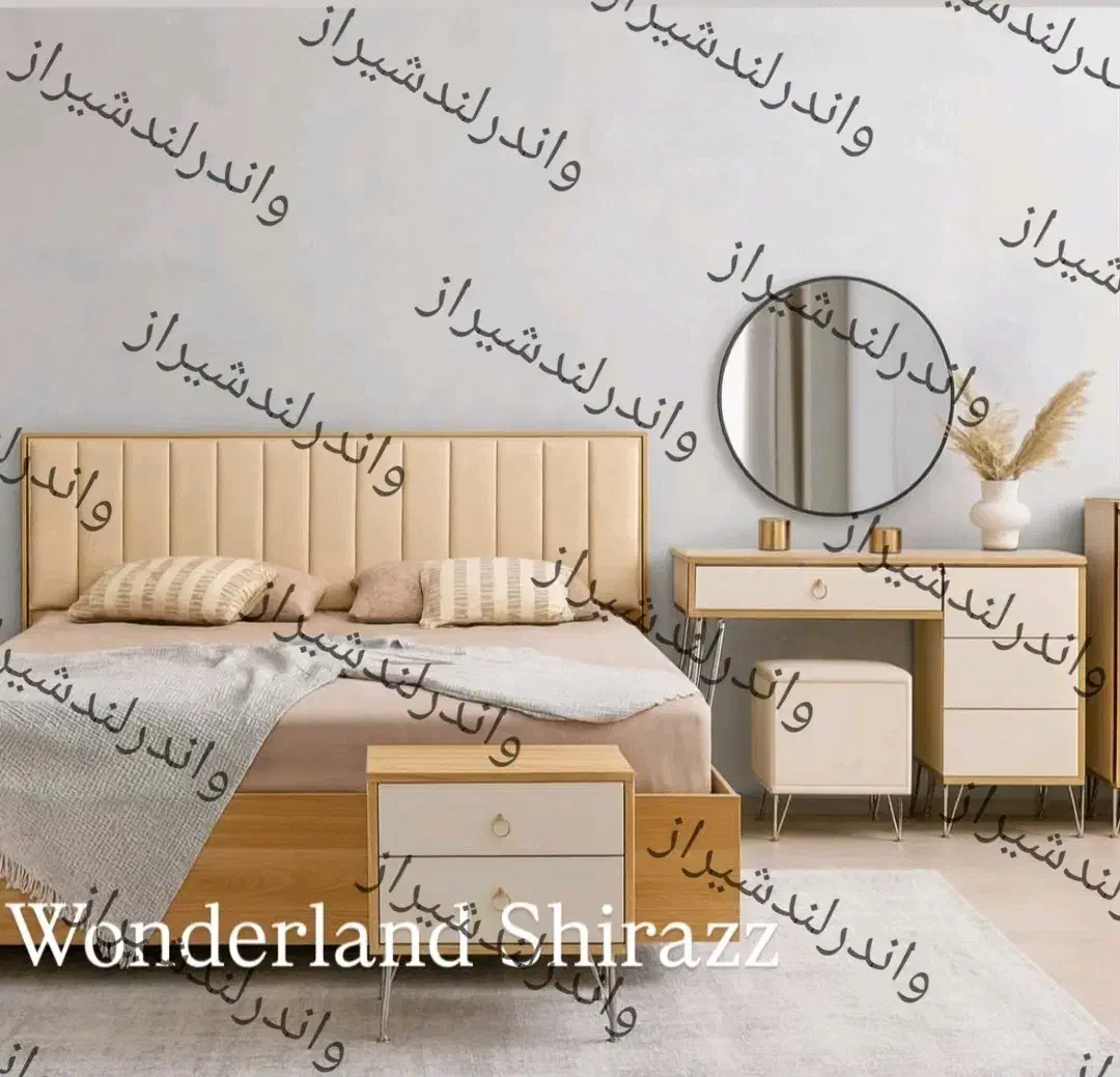 تخت سرویس خواب دونفره نیم سرویس تشک تختخواب۱ ۲نفره|تخت و سرویس خواب|شیراز, شهرک فرزانگان|دیوار