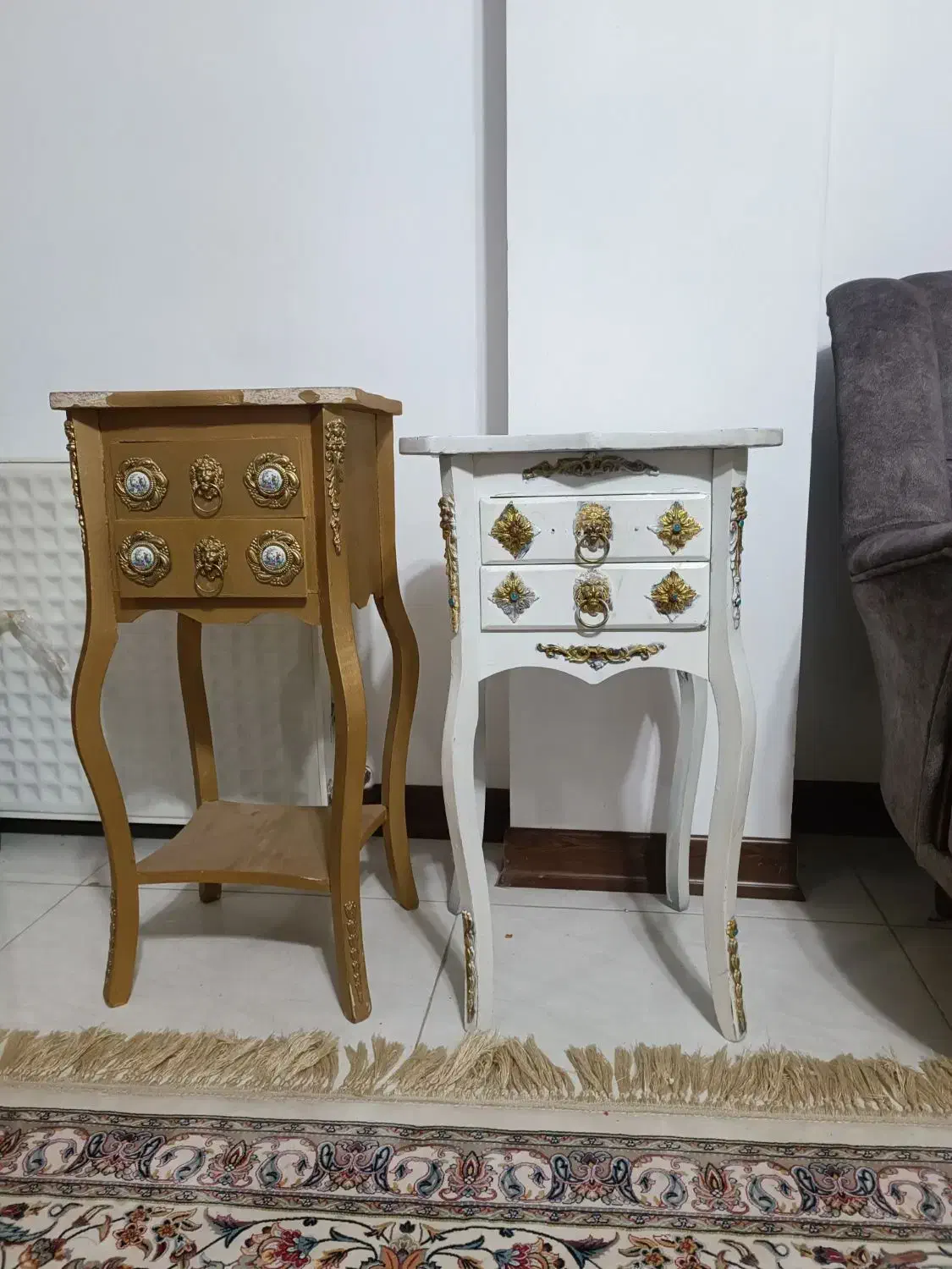 میز عسلی|میز تلفن|ابریشم, |دیوار