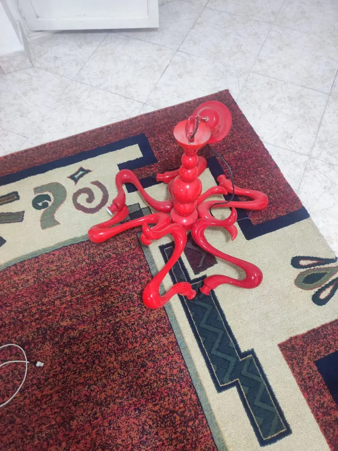 لوستر فانتزی ۶ شاخه|لوستر و چراغ آویز|اصفهان, بهارستان (مخابرات)|دیوار