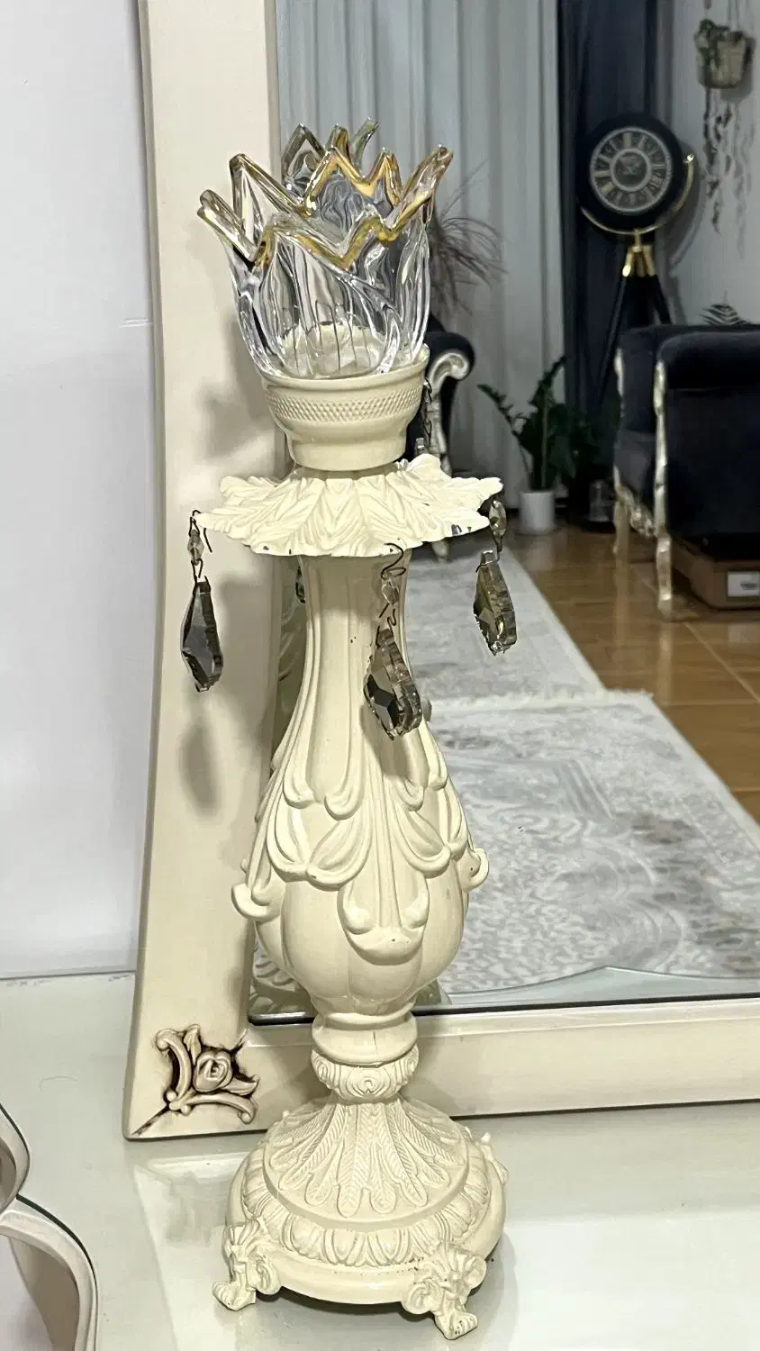 کنسول دو کشو آیینه قدی شمعدان|بوفه، ویترین، کنسول|ساری, |دیوار