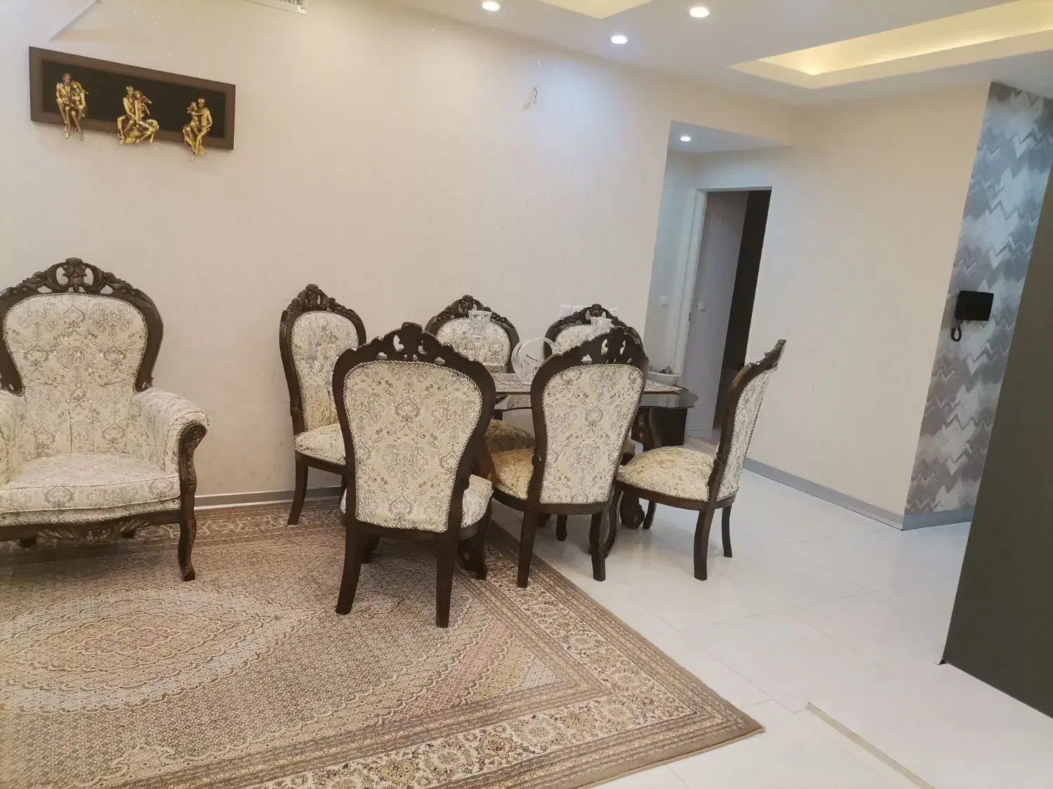 فروش مبلمان 9 نفره و ناهار خوری 6 نفره|مبلمان خانگی و میز عسلی|قم, شاه سید علی|دیوار