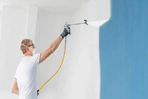 نقاشی ساختمان.با رنگپاش جدید ایرلس وموج گیر دیوار|خدمات پیشه و مهارت|خرمآباد, |دیوار