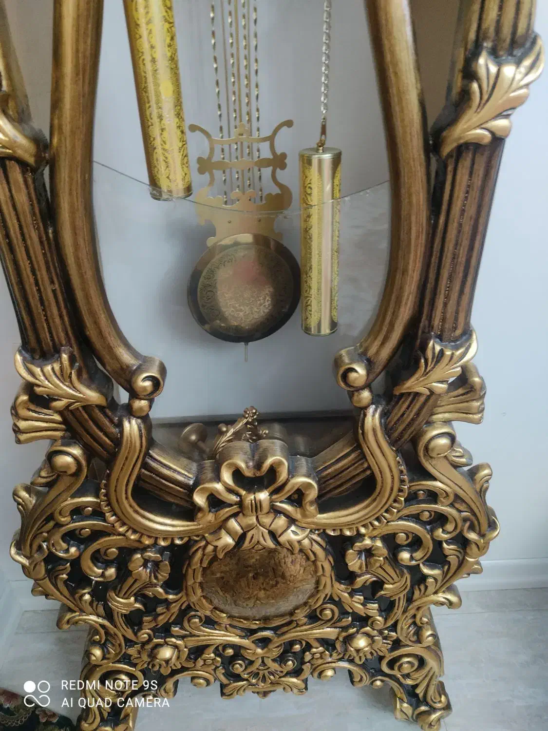 ساعت چوبی ورق طلا|ساعت دیواری و تزئینی|تهران, شهرک چیتگر|دیوار