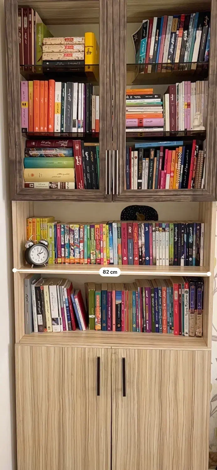 کتابخانه|کتابخانه، شلف، قفسه‌های دیواری|لنگرود, |دیوار