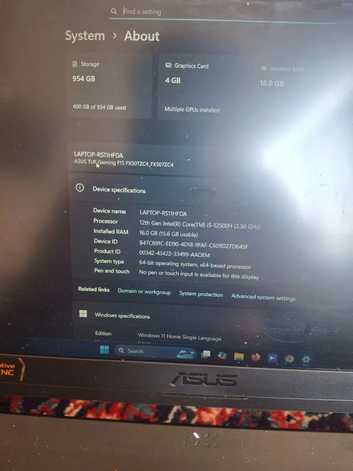 لپ تاپ گیمینگ ایسوس TUF Gaming F15|رایانه همراه|تهران, سید خندان (جلفا)|دیوار