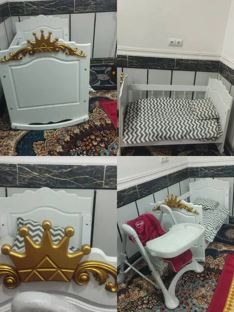 تخت کودک و صندلی کودک|تخت و صندلی بچه|شوشتر, |دیوار