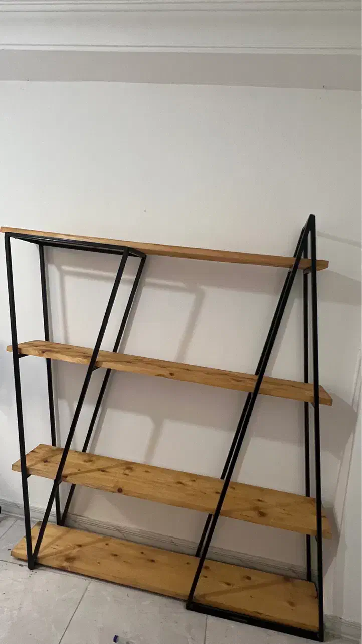 شلف ایستاده اهنی چوبی|کتابخانه، شلف، قفسههای دیواری|لنگرود, |دیوار