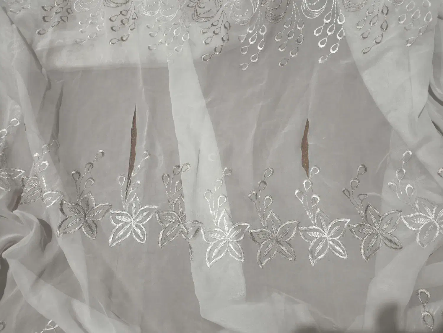 پرده گیپور حریر۹ متر چین شده دو نیم تا ۳ متر|پرده، رانر، رومیزی|نیشابور, شهرک قدس|دیوار