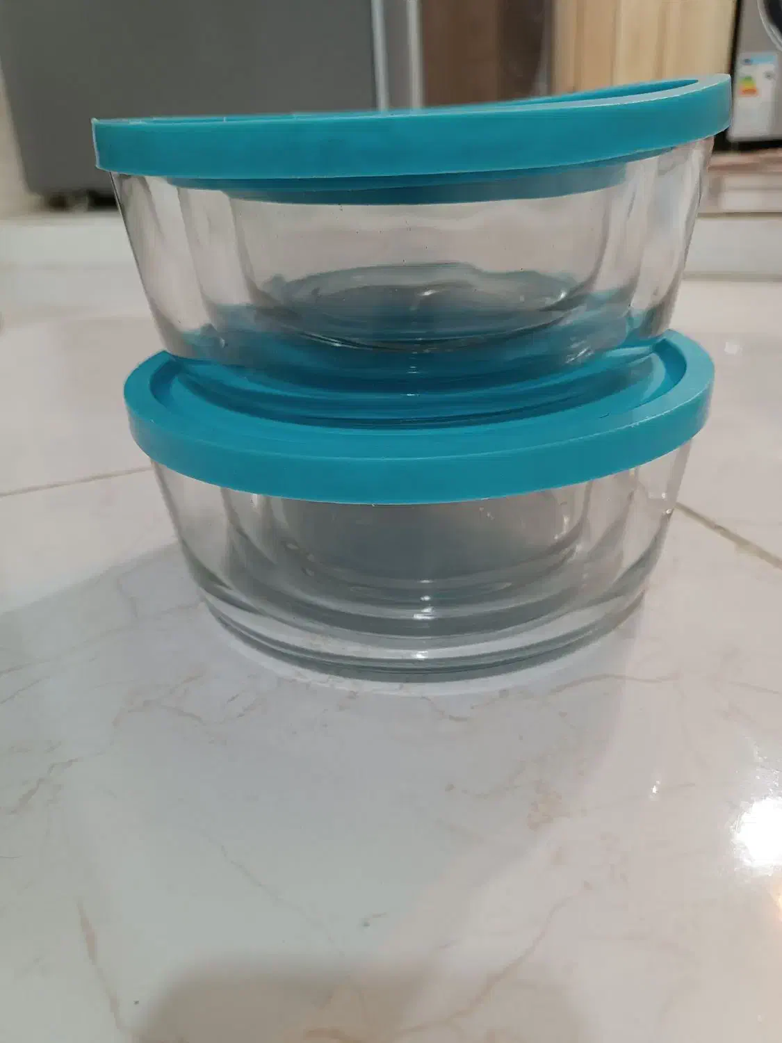 شش عدد ظرف شیشه ای درب دار|ظروف نگهدارنده، پلاستیکی، یک‌بارمصرف|شاهین‌شهر, شهرک هشت بهشت|دیوار