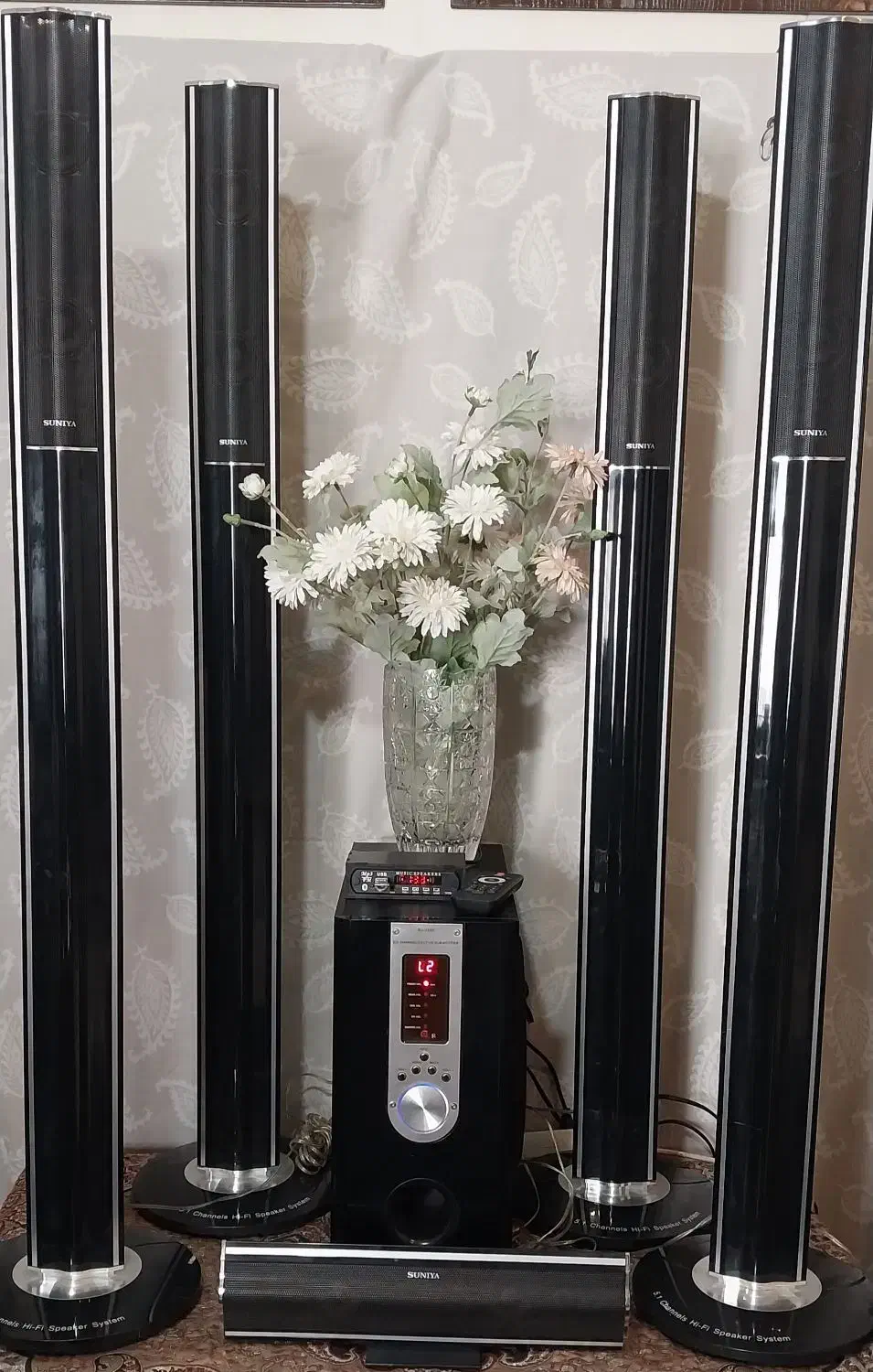 خوش صداساب۸ اینچ سنتر ۴باندایستاده بلوتوث فلش+فیلم|سیستم صوتی خانگی|تهران, گیشا|دیوار