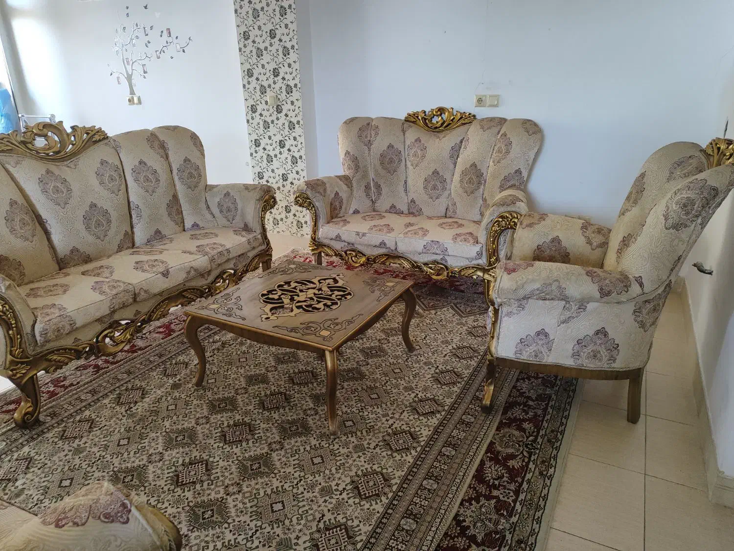 مبل نیمه استیل|مبلمان خانگی و میز عسلی|خمینیشهر, |دیوار