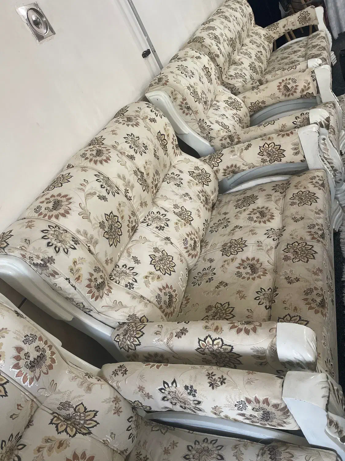 مبل ۷ نفره با عسلی|مبلمان خانگی و میز عسلی|کلاله, |دیوار