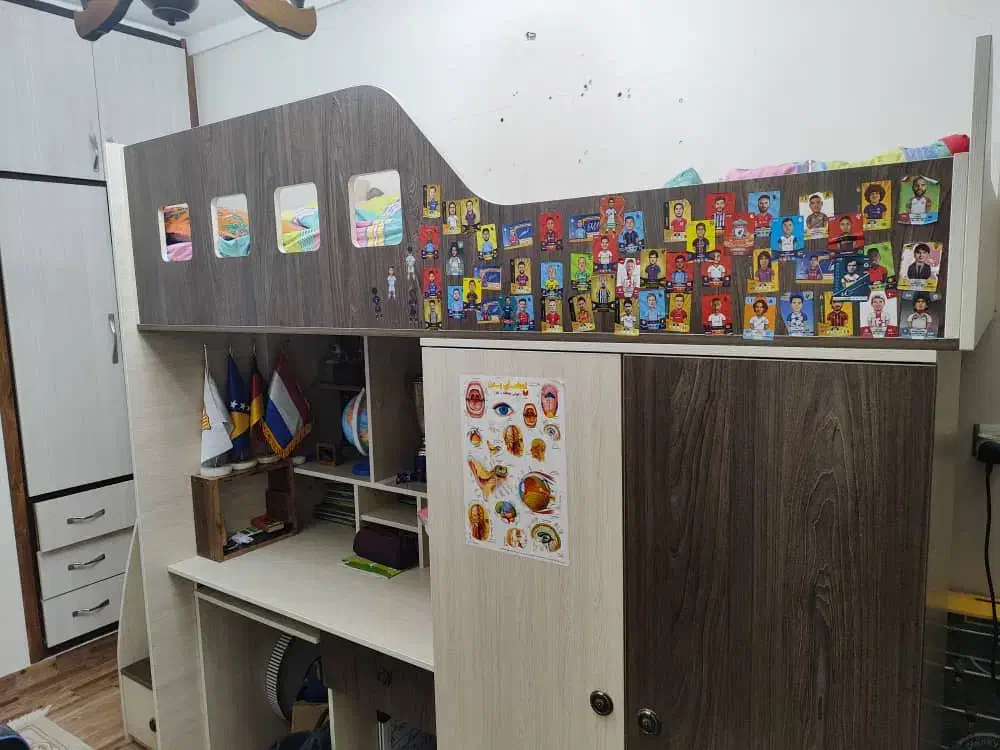 سرویس خواب یک نفره|تخت و سرویس خواب|گرگان, |دیوار