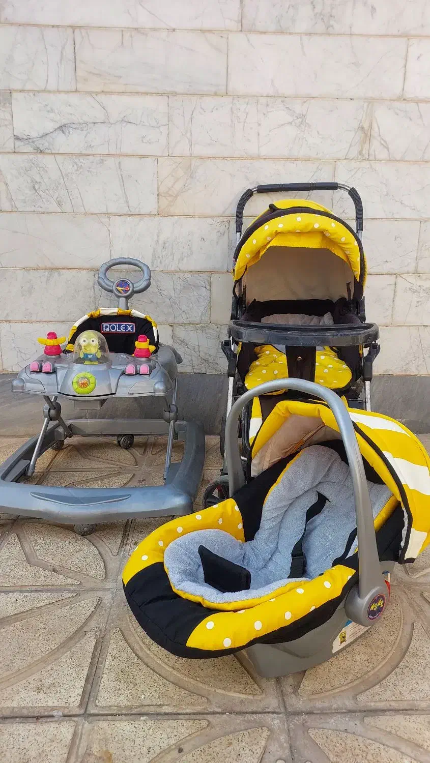 ست کالسکه و روروک و کریر|کالسکه و لوازم جانبی|خوی, |دیوار